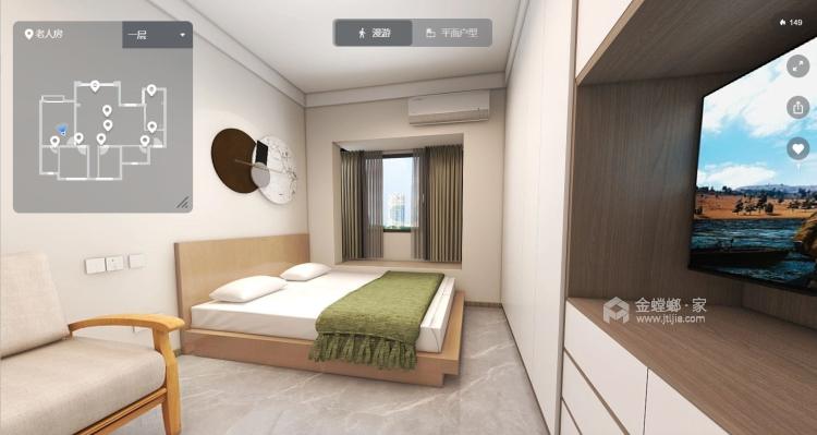 153平湖湾一号现代风格-3代同堂，温馨的实用主义-卧室效果图及设计说明