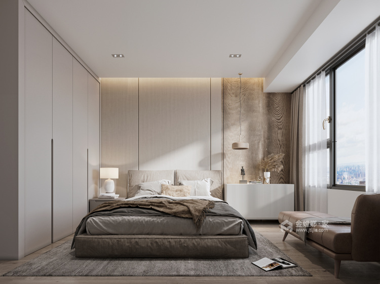 130平华润国际中心现代风格-卧室效果图及设计说明