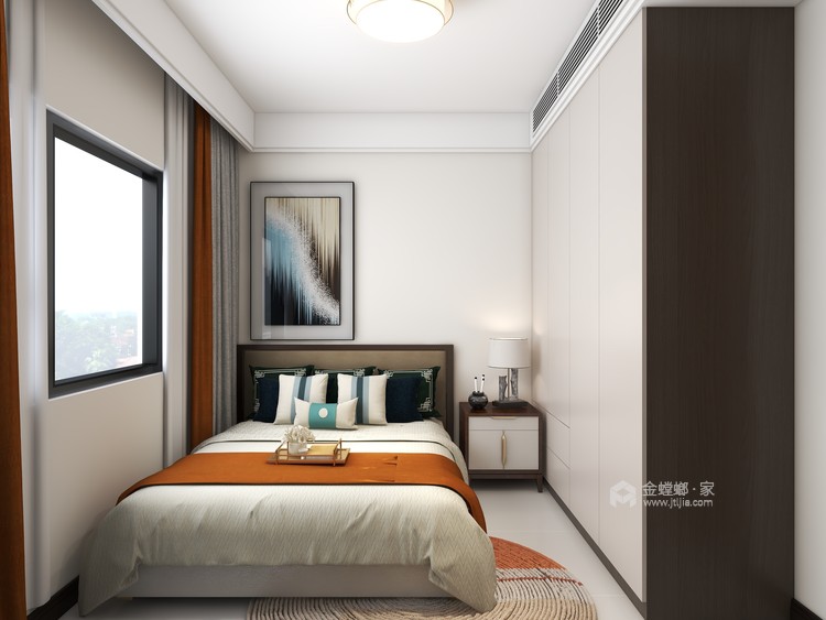147平佳兆业新中式风格-卧室效果图及设计说明