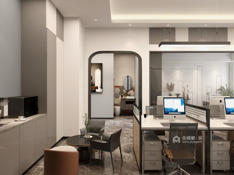 54平润麒中心办公室现代风格-空间效果图