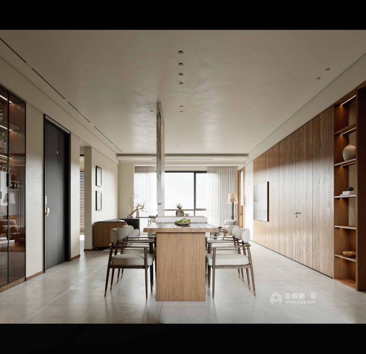 226平中南上悦城现代风格-餐厅效果图及设计说明