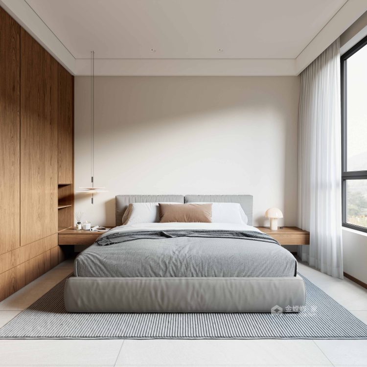 226平中南上悦城现代风格-卧室效果图及设计说明
