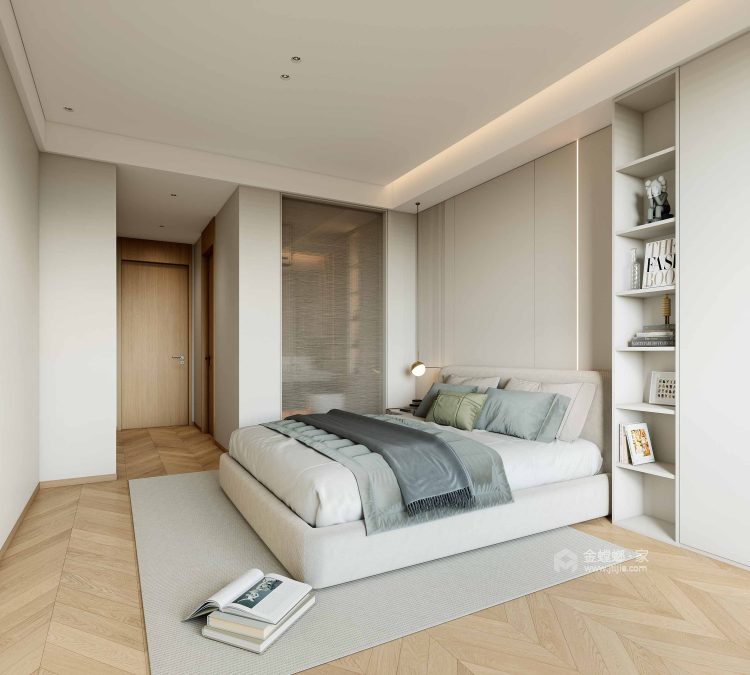 245平金地湖城大境现代风格-卧室效果图及设计说明