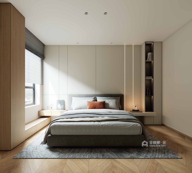 192平紫楹台现代风格-卧室效果图及设计说明