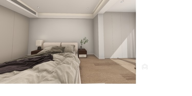 450平七里坪现代风格-卧室效果图及设计说明