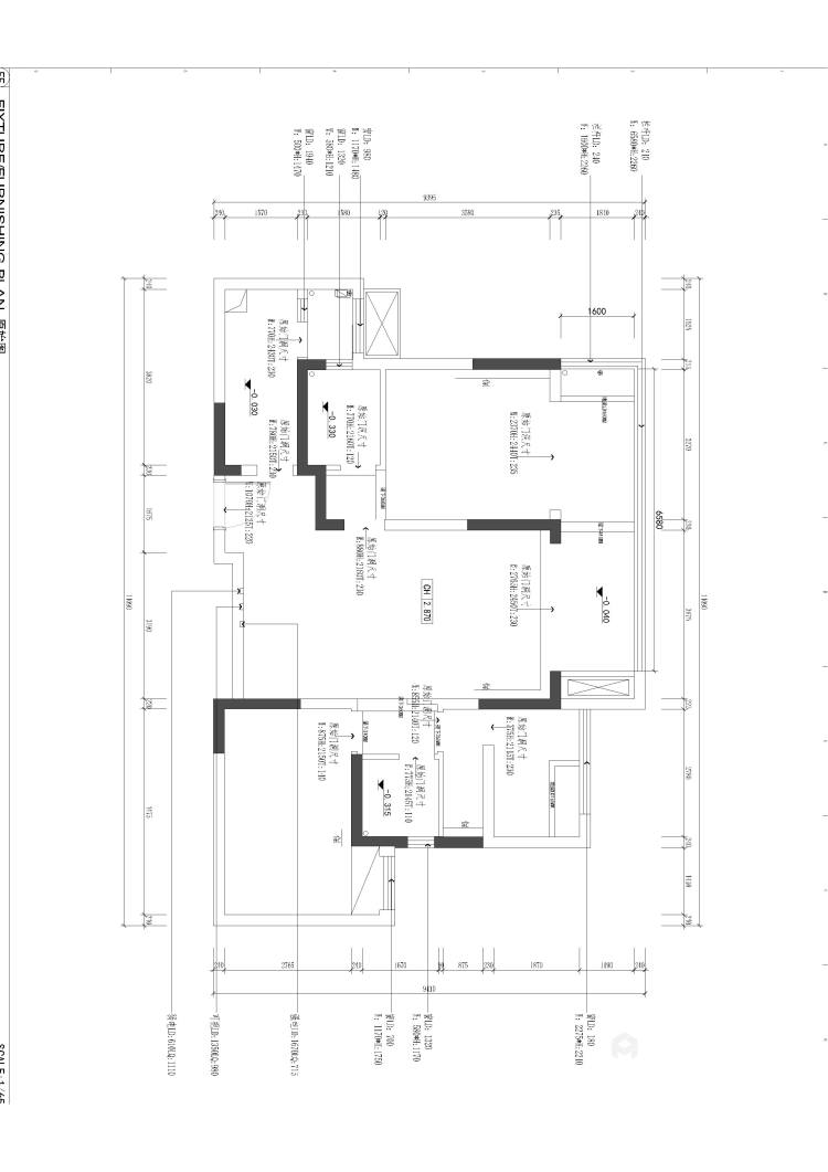 117平翡翠堂现代风格-业主需求&原始结构图