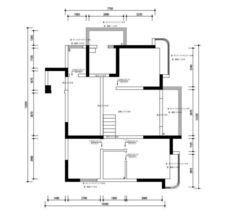 126平江山美邸法式风格-业主需求&原始结构图