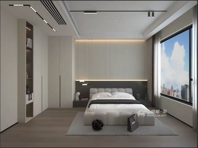 118平滨江樾城现代风格-卧室效果图及设计说明