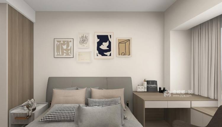 93平花漾里现代风格-卧室效果图及设计说明