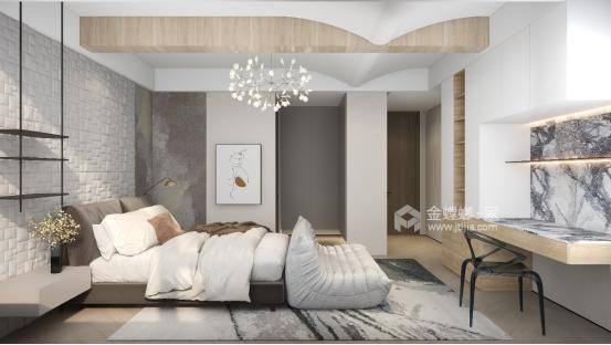 380平鲈乡花园新中式风格-卧室效果图及设计说明