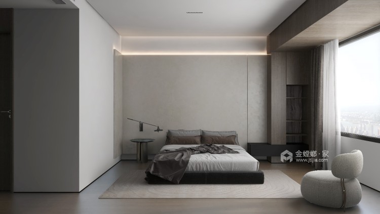 180平狮子山澜庭现代风格-卧室效果图及设计说明