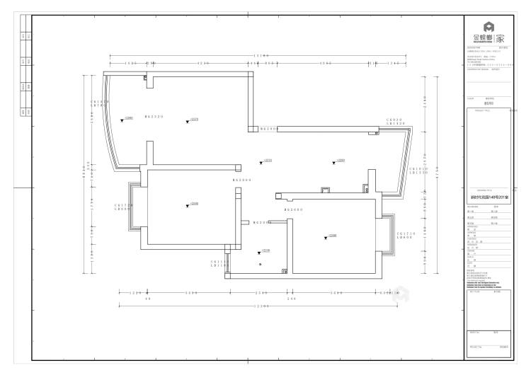 90平新时代花园现代风格-简约三房-业主需求&原始结构图