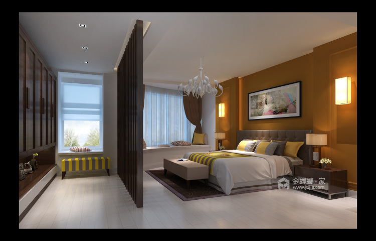 320平珠江骏景现代风格-卧室效果图及设计说明