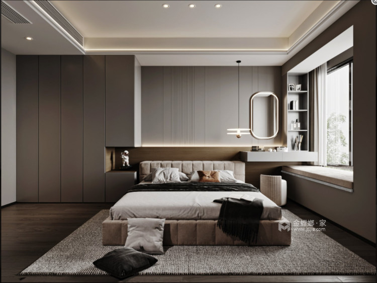 106平美的君御府现代风格-给您不一样的风格体验-卧室效果图及设计说明