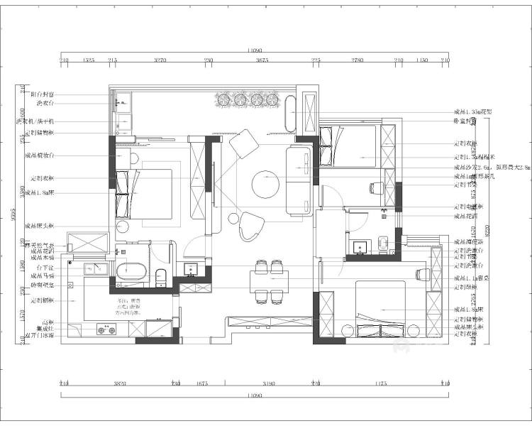 112平翡翠堂日式风格-平面设计图及设计说明