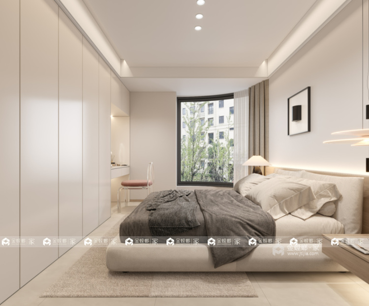 135平拉德芳斯现代风格-卧室效果图及设计说明