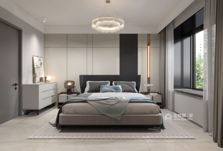 150平翰林琴苑现代风格-卧室效果图及设计说明