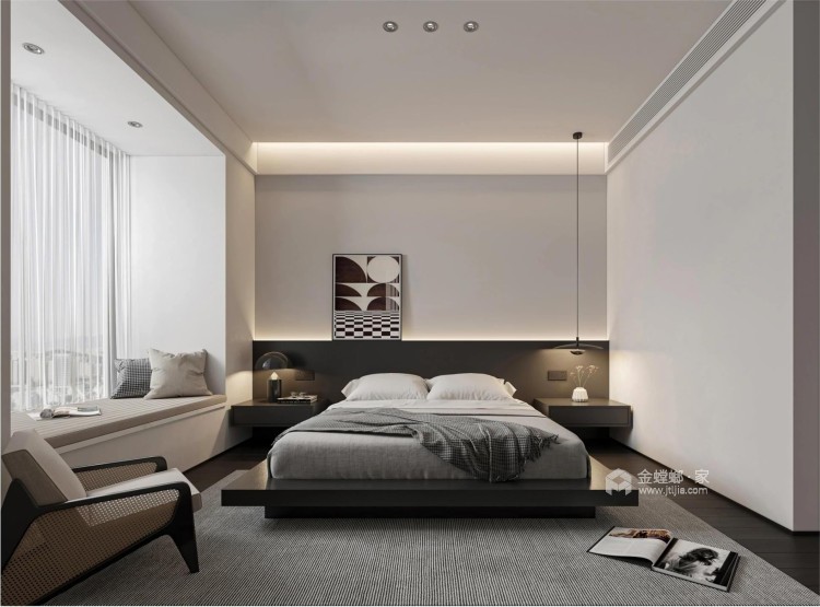 139平碧桂园凤凰城现代风格-卧室效果图及设计说明