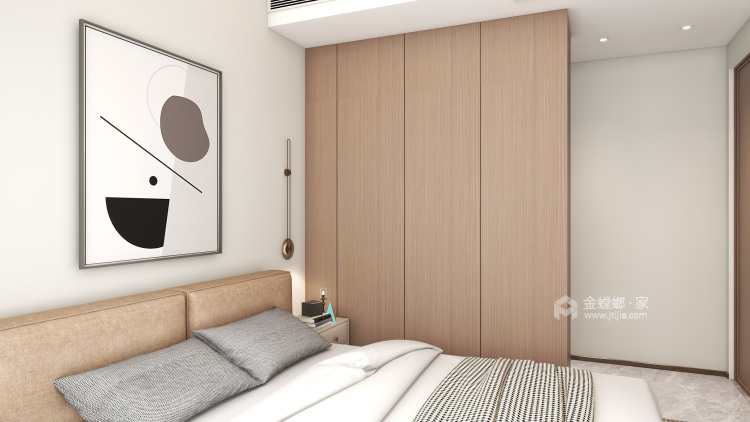 95㎡碧桂园时代之光现代风格-卧室效果图及设计说明