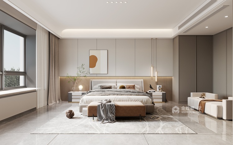 513㎡海翔兰庭新中式风格-卧室效果图及设计说明