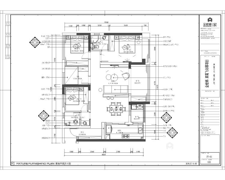 114平绿地霞飞名邸现代风格-平面设计图及设计说明