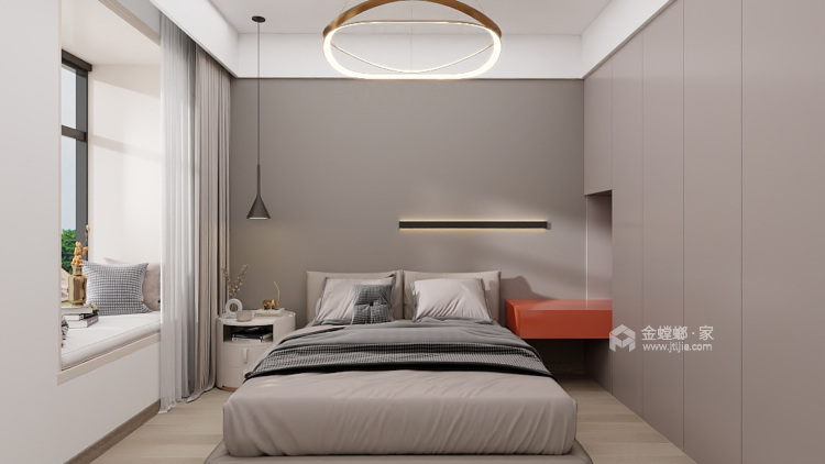 95平阿卡迪亚现代简约风格-卧室效果图及设计说明