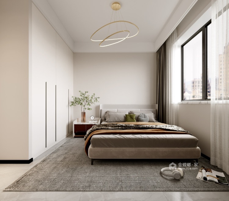 168平耕天下现代简约风格-卧室效果图及设计说明
