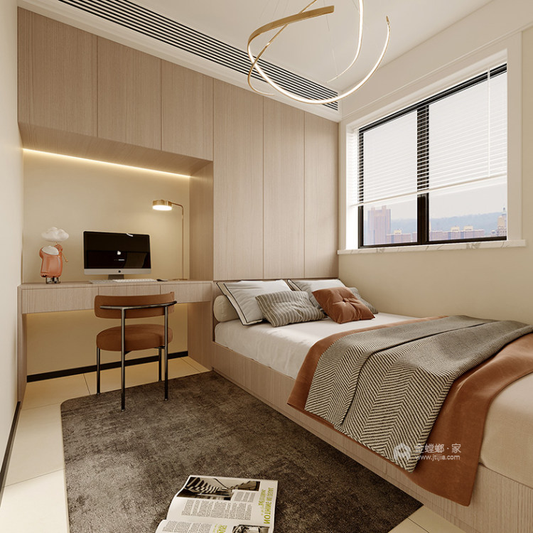 126平廖河新城奶油风格-卧室效果图及设计说明