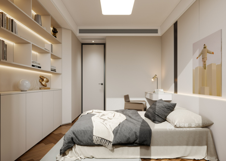 139平东尚名庭现代极简风格-卧室效果图及设计说明