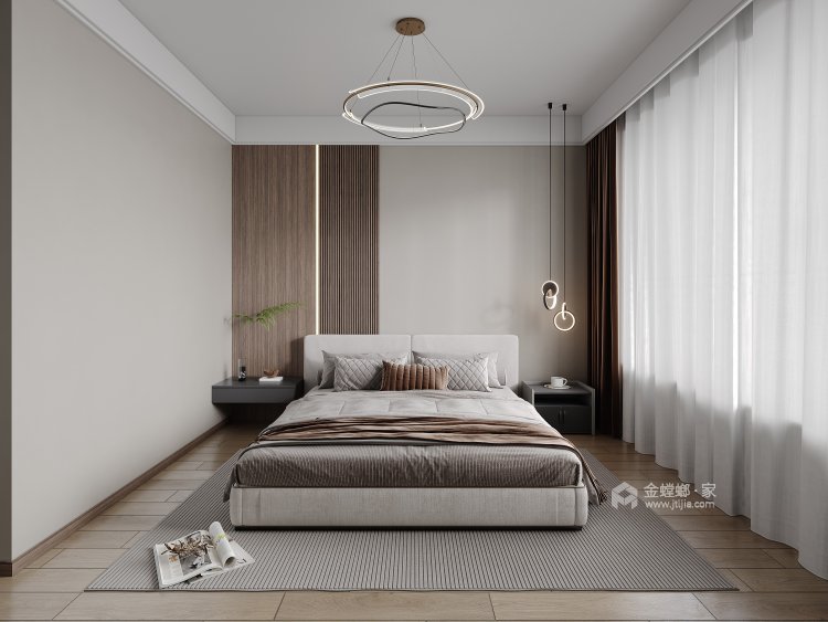 180平和雍锦园现代风格-卧室效果图及设计说明