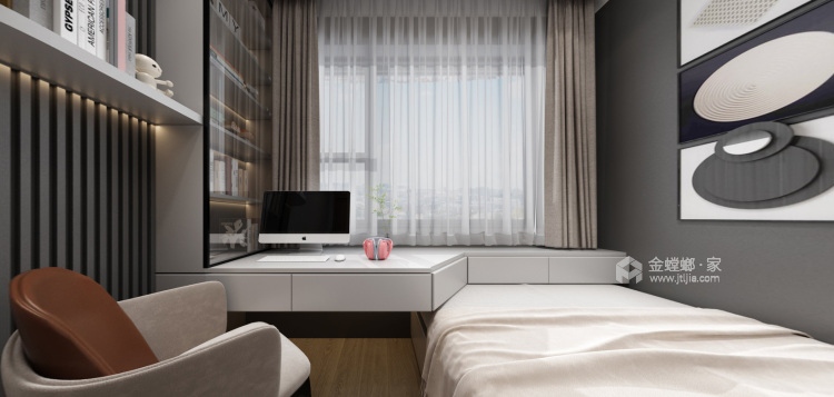 170平大美如园新中式风格-卧室效果图及设计说明