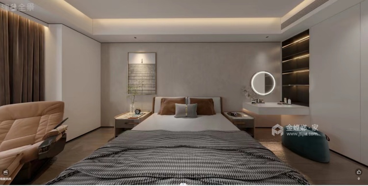 193平当代天境简美风格-卧室效果图及设计说明