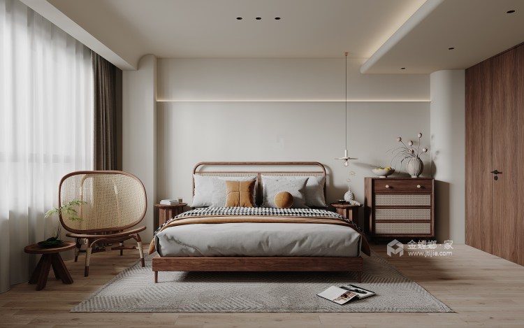 90平和乐家园现代-卧室效果图及设计说明