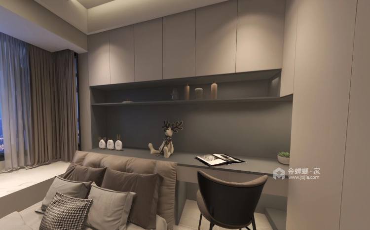 140平蘭台府现代风格-卧室效果图及设计说明