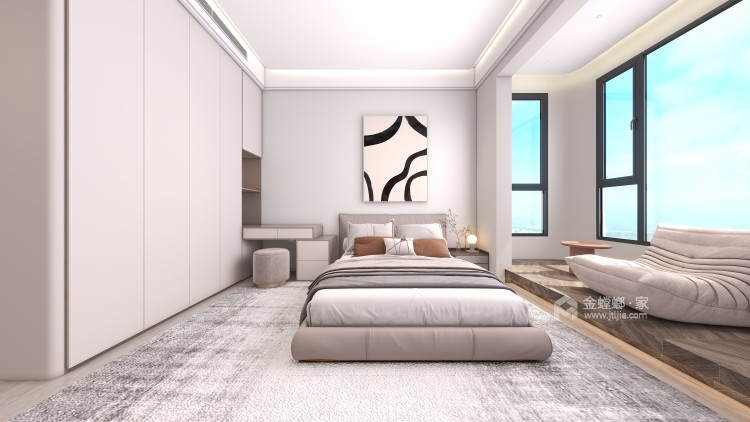 165平伴山悦城现代风格-卧室效果图及设计说明