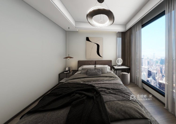 128平江山赋雅居现代风格-卧室效果图及设计说明