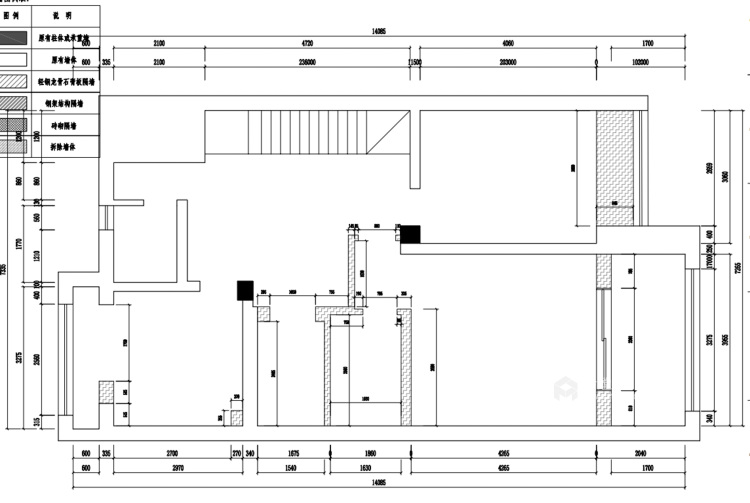 200平小石城玫瑰园现代简约风格-业主需求&原始结构图
