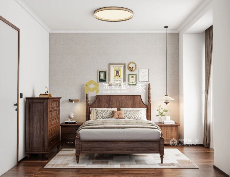 165平花满墅美式轻奢风格-卧室效果图及设计说明