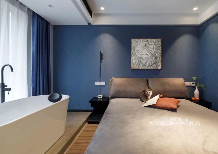 130平金桥花园现代简约-卧室效果图及设计说明