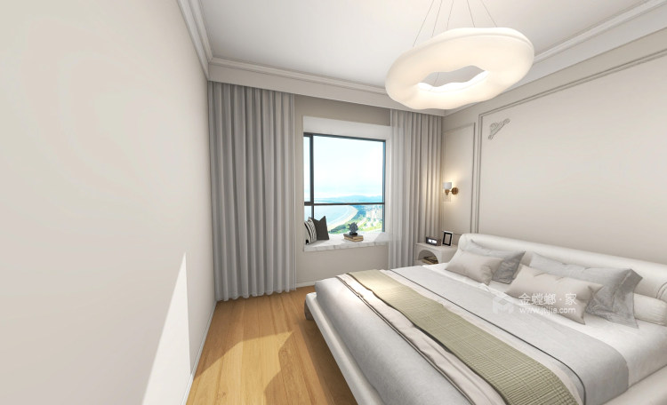 115平观江府现代法式风-卧室效果图及设计说明
