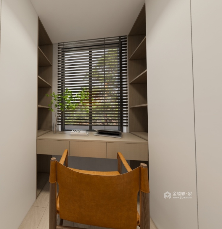 90平绿地安澜苑现代风格-卧室效果图及设计说明