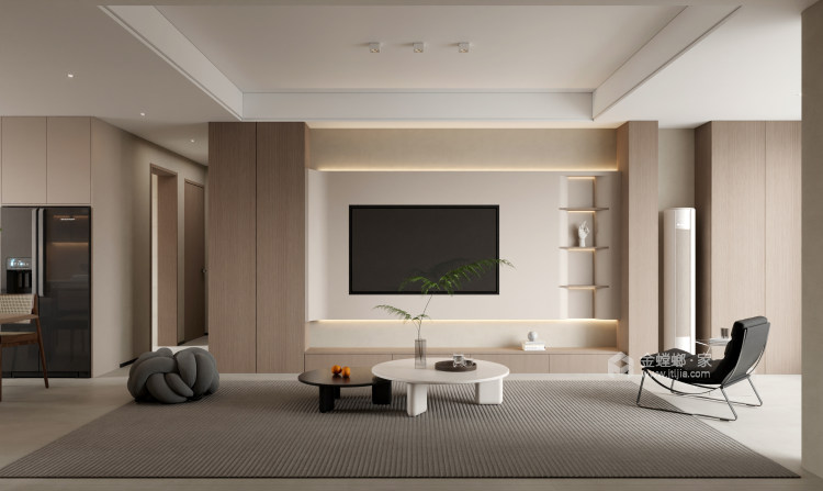 165平4室现代极简风格-空间效果图