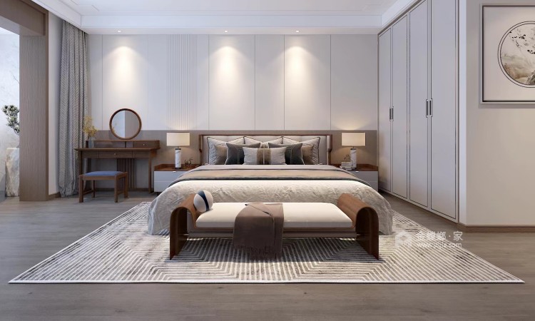 187平赛格中京坊中式风格-卧室效果图及设计说明