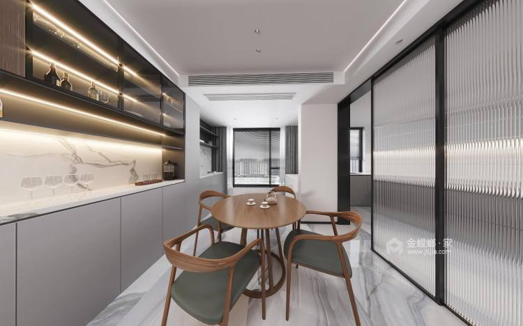 220平伟星天境禅意新中式-餐厅效果图及设计说明