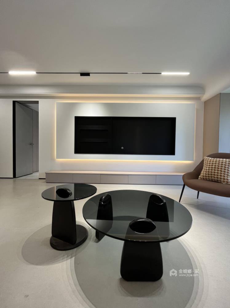 127平伟星天境现代风格-客厅效果图及设计说明
