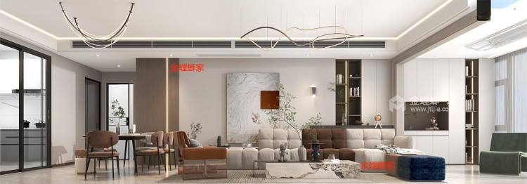 143平阳光城江山悦现代风格-客厅效果图及设计说明
