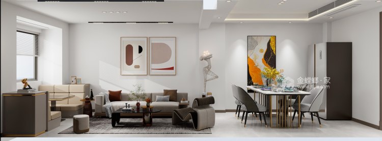 70平富临大都会现代风格-卧室效果图及设计说明