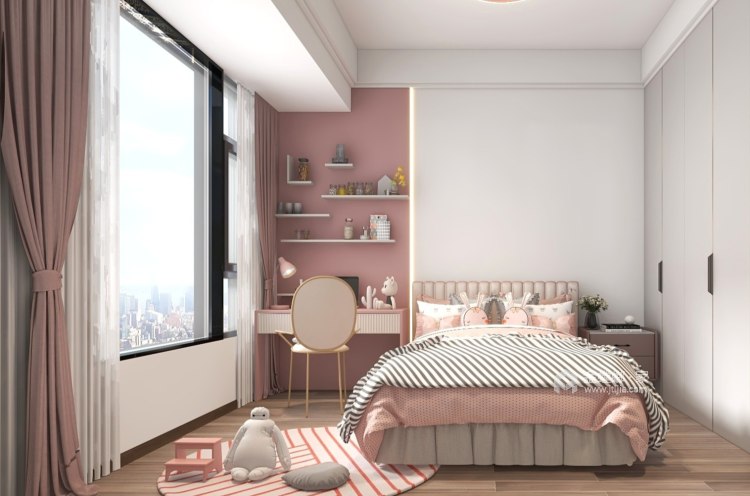 143平阳光城江山悦现代风格-卧室效果图及设计说明