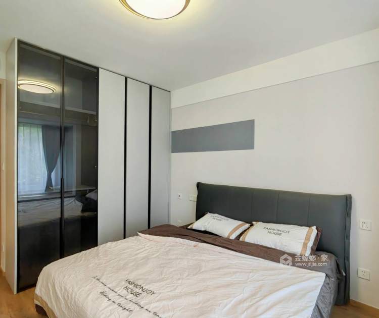 128平悦景水湾现代风格-卧室效果图及设计说明