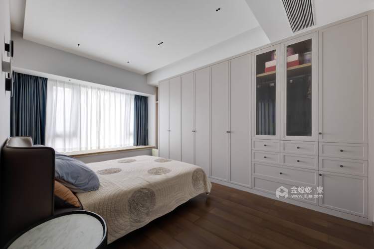 180平保利天和现代风格-卧室效果图及设计说明